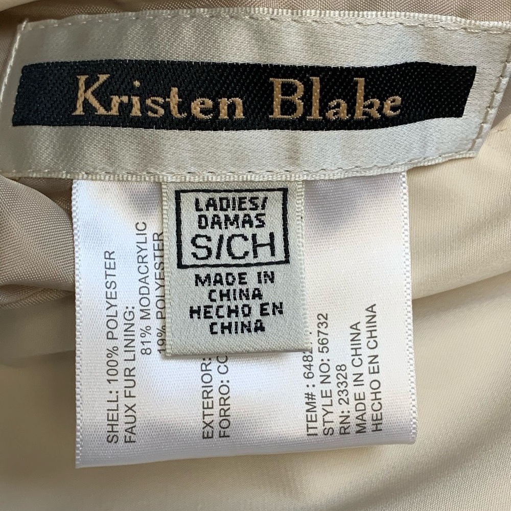 🍄 Kristen Blake Reversible Faux Fur Vest Size S - Picture 12 of 13